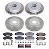 SC7866 Semi-Coated Rotor & Low-Dust Ceramic Brake Pad Kit - image 1