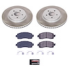 SC7892 Semi-Coated Rotor & Low-Dust Ceramic Brake Pad Kit - image 1