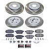 SC7924 Semi-Coated Rotor & Low-Dust Ceramic Brake Pad Kit - image 1