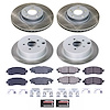SC7926 Semi-Coated Rotor & Low-Dust Ceramic Brake Pad Kit - image 1
