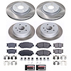 SC7931 Semi-Coated Rotor & Low-Dust Ceramic Brake Pad Kit - image 1