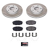 SC8007 Semi-Coated Rotor & Low-Dust Ceramic Brake Pad Kit - image 1