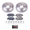 SC8016 Semi-Coated Rotor & Low-Dust Ceramic Brake Pad Kit - image 1