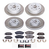 SC8061 Semi-Coated Rotor & Low-Dust Ceramic Brake Pad Kit - image 1