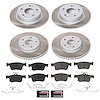 SC8166 Semi-Coated Rotor & Low-Dust Ceramic Brake Pad Kit - image 1