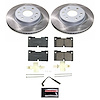 SC8172 Semi-Coated Rotor & Low-Dust Ceramic Brake Pad Kit - image 1