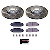 SC8183 Semi-Coated Rotor & Low-Dust Ceramic Brake Pad Kit - image 1