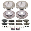 SC8274 Semi-Coated Rotor & Low-Dust Ceramic Brake Pad Kit