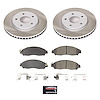 SC8275 Semi-Coated Rotor & Low-Dust Ceramic Brake Pad Kit