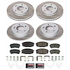 SC8278 Semi-Coated Rotor & Low-Dust Ceramic Brake Pad Kit - image 1
