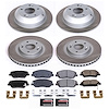 SC8281 Semi-Coated Rotor & Low-Dust Ceramic Brake Pad Kit - image 1