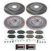 SC8308 Semi-Coated Rotor & Low-Dust Ceramic Brake Pad Kit - image 1