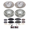 SC8364 Semi-Coated Rotor & Low-Dust Ceramic Brake Pad Kit - image 1