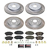 SC8390 Semi-Coated Rotor & Low-Dust Ceramic Brake Pad Kit - image 1