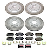 SC8461 Semi-Coated Rotor & Low-Dust Ceramic Brake Pad Kit
