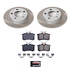 SC848 Semi-Coated Rotor & Low-Dust Ceramic Brake Pad Kit - image 1
