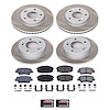 SC8508 Semi-Coated Rotor & Low-Dust Ceramic Brake Pad Kit - image 1