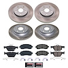 SC8520 Semi-Coated Rotor & Low-Dust Ceramic Brake Pad Kit