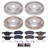 SC8521 Semi-Coated Rotor & Low-Dust Ceramic Brake Pad Kit