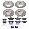 SC8532 Semi-Coated Rotor & Low-Dust Ceramic Brake Pad Kit - image 1