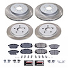 SC8634 Semi-Coated Rotor & Low-Dust Ceramic Brake Pad Kit - image 1