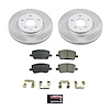 SC8635 Semi-Coated Rotor & Low-Dust Ceramic Brake Pad Kit - image 1