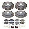 SC8664 Semi-Coated Rotor & Low-Dust Ceramic Brake Pad Kit - image 1