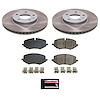 SC8671 Semi-Coated Rotor & Low-Dust Ceramic Brake Pad Kit - image 1
