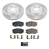 SC8674 Semi-Coated Rotor & Low-Dust Ceramic Brake Pad Kit - image 1
