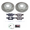 SC868 Semi-Coated Rotor & Low-Dust Ceramic Brake Pad Kit - image 1