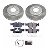 SC869 Semi-Coated Rotor & Low-Dust Ceramic Brake Pad Kit - image 1