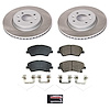 SC8699 Semi-Coated Rotor & Low-Dust Ceramic Brake Pad Kit - image 1