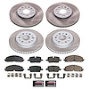 SC8794 Semi-Coated Rotor & Low-Dust Ceramic Brake Pad Kit