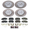 SC8807 Semi-Coated Rotor & Low-Dust Ceramic Brake Pad Kit