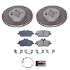 SC8842 Semi-Coated Rotor & Low-Dust Ceramic Brake Pad Kit - image 1