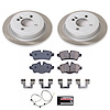 SC8871 Semi-Coated Rotor & Low-Dust Ceramic Brake Pad Kit - image 1