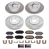 SC8890 Semi-Coated Rotor & Low-Dust Ceramic Brake Pad Kit - image 1