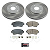 SC8920 Semi-Coated Rotor & Low-Dust Ceramic Brake Pad Kit - image 1