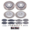 SC8970 Semi-Coated Rotor & Low-Dust Ceramic Brake Pad Kit - image 1