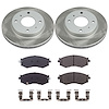 SC9172 Semi-Coated Rotor & Low-Dust Ceramic Brake Pad Kit - image 1