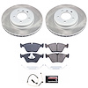 SC928 Semi-Coated Rotor & Low-Dust Ceramic Brake Pad Kit - image 1