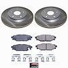 SC9304 Semi-Coated Rotor & Low-Dust Ceramic Brake Pad Kit - image 1
