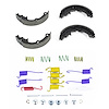BRAKE SHOES WITH HARDWARE - image 1