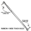 RK08128T Pro-X Top Mount Drag Link fits Select Jeep Wrangler JL/JT & Wide Track Axles - image 1