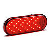LED Sequential Turn Signal Light 6 in. Oval Red/Red - image 1