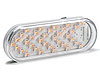 LED Sequential Turn Signal Light 6 in. Oval Clear/Amber - image 1