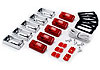 LED Clearance/Tailgate Light Kit Rectangle Red Incl. Plug - image 1