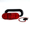LED Turn/Side Marker Light Kit 6 in. Oval Red Incl. Grommet - image 1