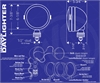 Daylighter 6" Round Off-Road Light 130W Halogen Bulb - image 1