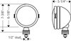 Daylighter 6" Round Off-Road Light 100W Halogen Bulb - image 2